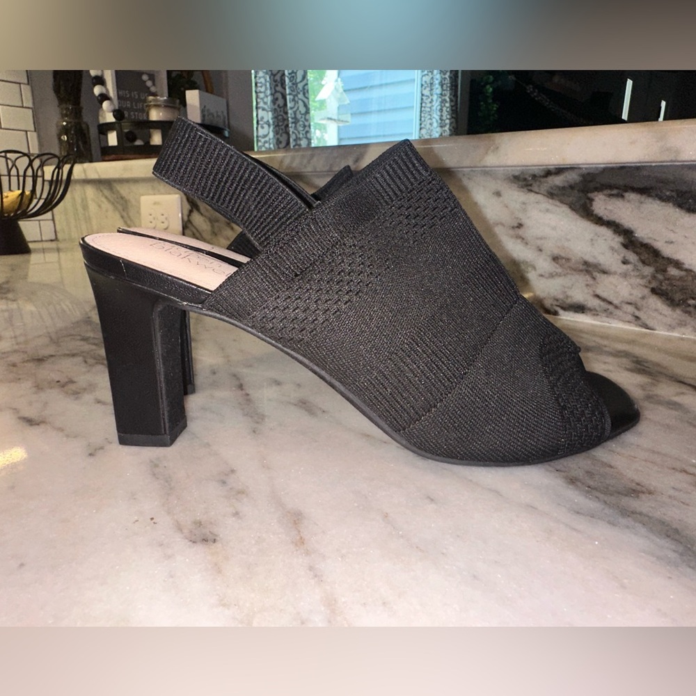 EUC Lauren Blakwell Size 11 Elegant Black‎ Women's Heeled Sandals
